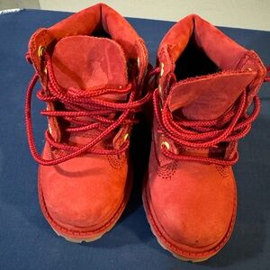 Red Timberland Boots (toddler)